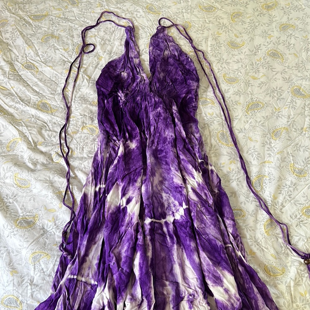 ADVANCE APPARELS bohemian chic tie dye dress